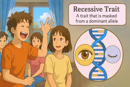 recessive trait Simple Definition