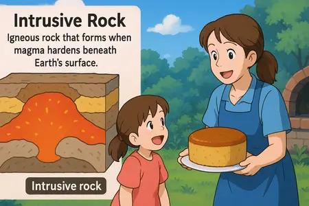 intrusive rock Simple Definition