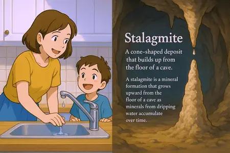 stalagmite Simple Definition