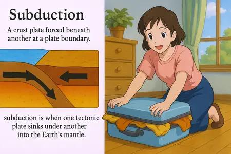 subduction Simple Definition
