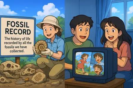 fossil record Simple Definition