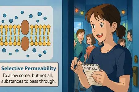 selective permeability Simple Definition