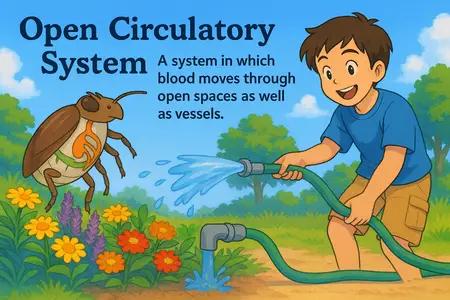 open circulatory system Simple Definition