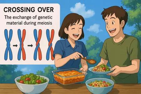 crossing over Simple Definition