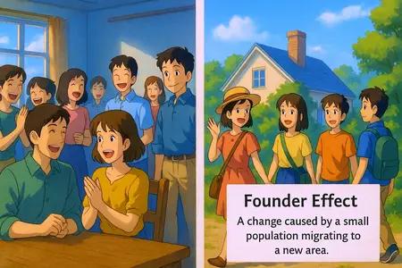founder effect Simple Definition