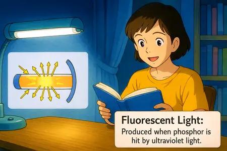 fluorescent light Simple Definition