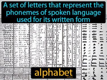 alphabet Simple Definition
