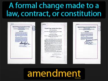 amendment Simple Definition
