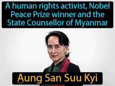 Aung San Suu Kyi Simple Definition
