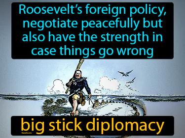 big stick diplomacy Simple Definition