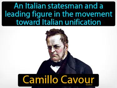 Camillo Cavour Simple Definition
