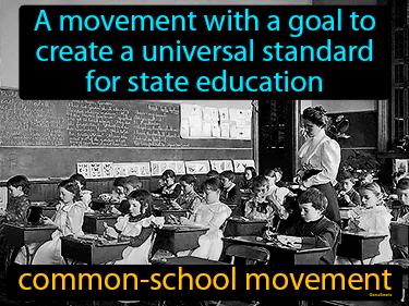 common-school movement Simple Definition