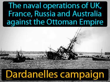 Dardanelles campaign Simple Definition