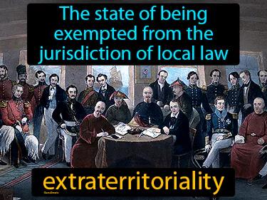 extraterritoriality Simple Definition