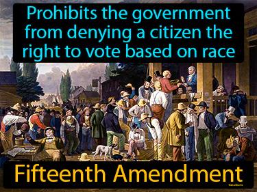 Fifteenth Amendment Simple Definition