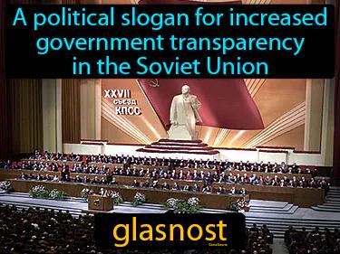 glasnost Simple Definition