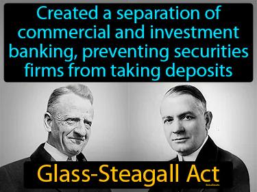 Glass-Steagall Act Simple Definition