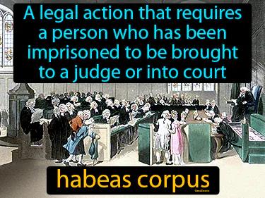 habeas corpus Simple Definition