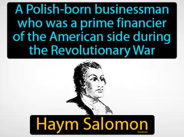 Haym Salomon Simple Definition