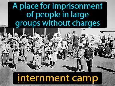 internment camp Simple Definition