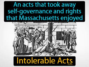 Intolerable Acts Simple Definition