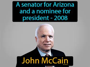 John McCain Simple Definition