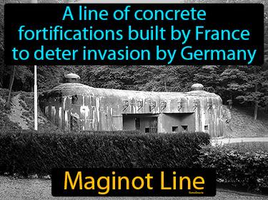 Maginot Line Simple Definition
