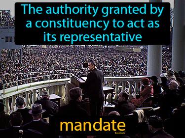 mandate Simple Definition
