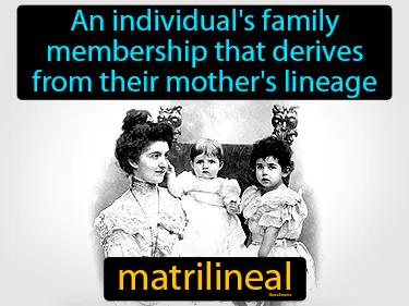 matrilineal Simple Definition