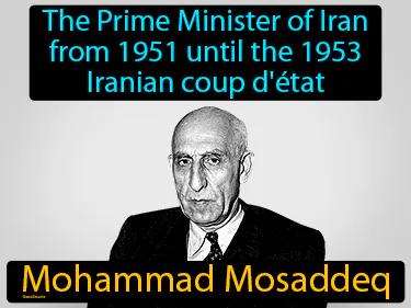 Mohammad Mosaddeq Simple Definition