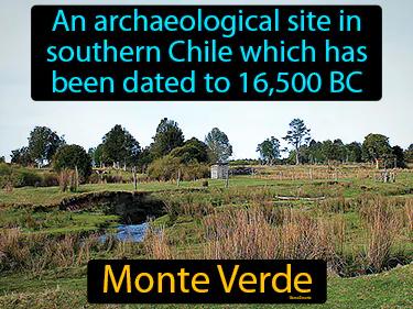 Monte Verde Simple Definition