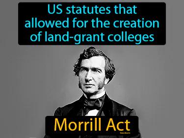 Morrill Act Simple Definition