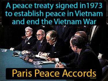 Paris Peace Accords Simple Definition