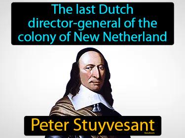 Peter Stuyvesant Simple Definition