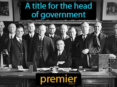 premier Simple Definition
