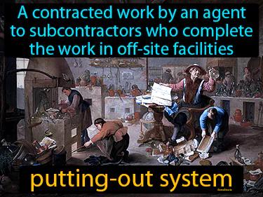 putting-out system Simple Definition