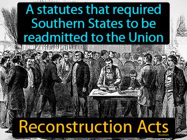Reconstruction Acts Simple Definition