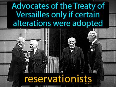 reservationists Simple Definition