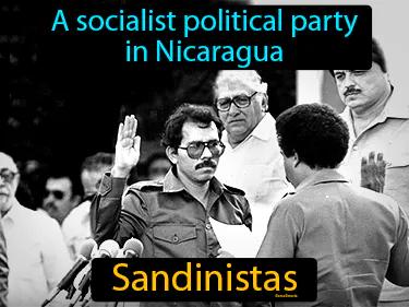 Sandinistas Simple Definition