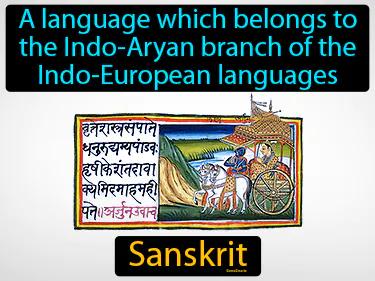 Sanskrit Simple Definition