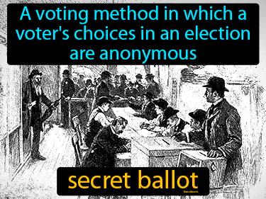 secret ballot Simple Definition