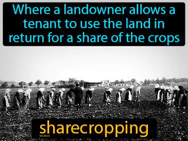 sharecropping Simple Definition