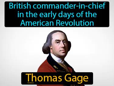 Thomas Gage Simple Definition
