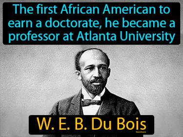 W E B Du Bois Simple Definition