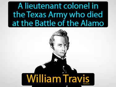 William Travis Simple Definition