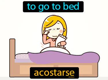 acostarse Simple Definition