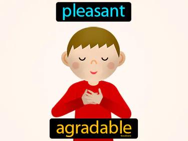 agradable Simple Definition