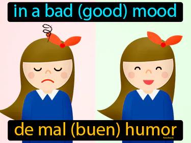 de mal buen humor Simple Definition