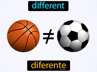 diferente Simple Definition