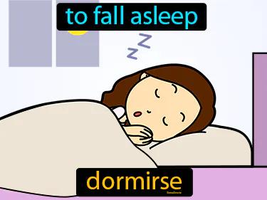 dormirse Simple Definition